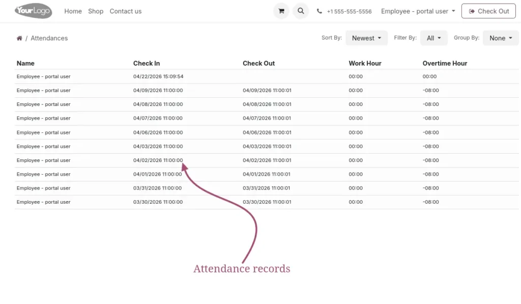 Employee Attendances Tracking
