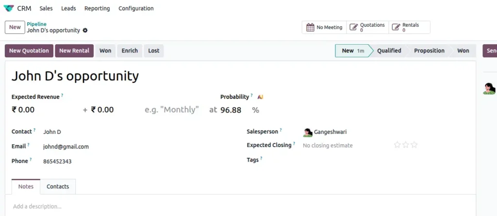 Lead Management in Odoo