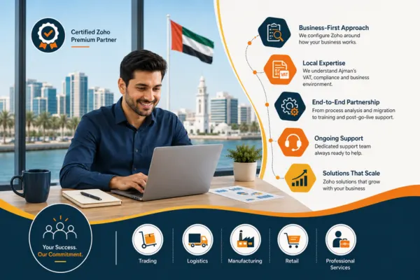 Why Ajman Businesses Choose Techvaria as Their Zoho Partner