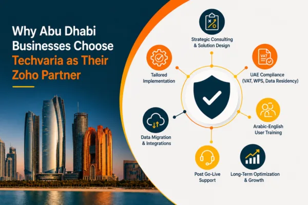 Why Abu Dhabi Businesses Choose Techvaria as Their Zoho Partner