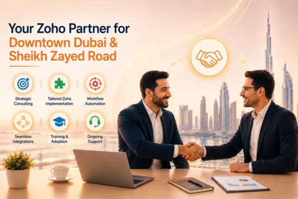 Why Downtown Dubai & Sheikh Zayed Road Businesses Choose Techvaria as Their Zoho Partner?