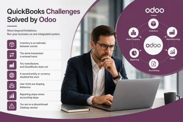 QuickBooks Business Challenges Solved by Odoo