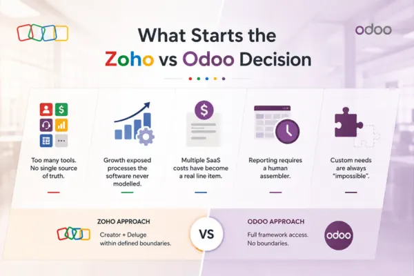 What Actually Starts the Zoho vs Odoo Decision