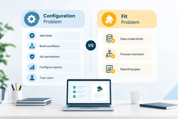 The Difference Between a Configuration Problem and a Fit Problem