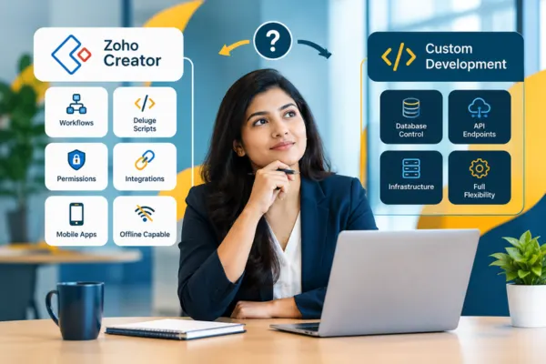 Zoho Creator vs Custom Software The Real Difference