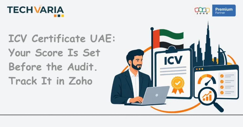 ICV Certificate UAE Score Tracking in Zoho