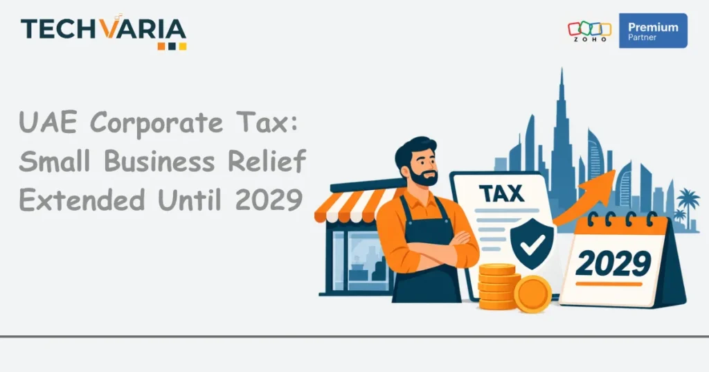UAE Small Business Relief 2029 Zoho Books
